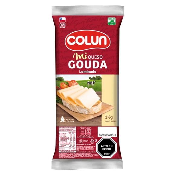 Queso gouda laminado 1 kg, 1 kg