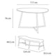 thumbnail image 3 of Juego Comedor Terraza 6 Personas Mesa 119x117cm Beige Northwest, 3 of 8