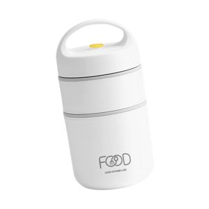 Magideal - Fiambrera Apilable Para Adultos, Fiambrera Con Tapa Hermética A Prueba De Fugas, Caja Bento De Acero Inoxidable Para Pícnic Al Aire Libre Y Senderismo