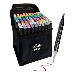 Genérico - Pack De Plumones 80 Piezas Doble Punta