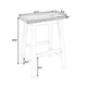 thumbnail image 1 of TOPMAX Farmhouse Rustic 2-piece Counter Height Wood Kitchen Dining Stools for Small Places, Walnut, 1 of 3