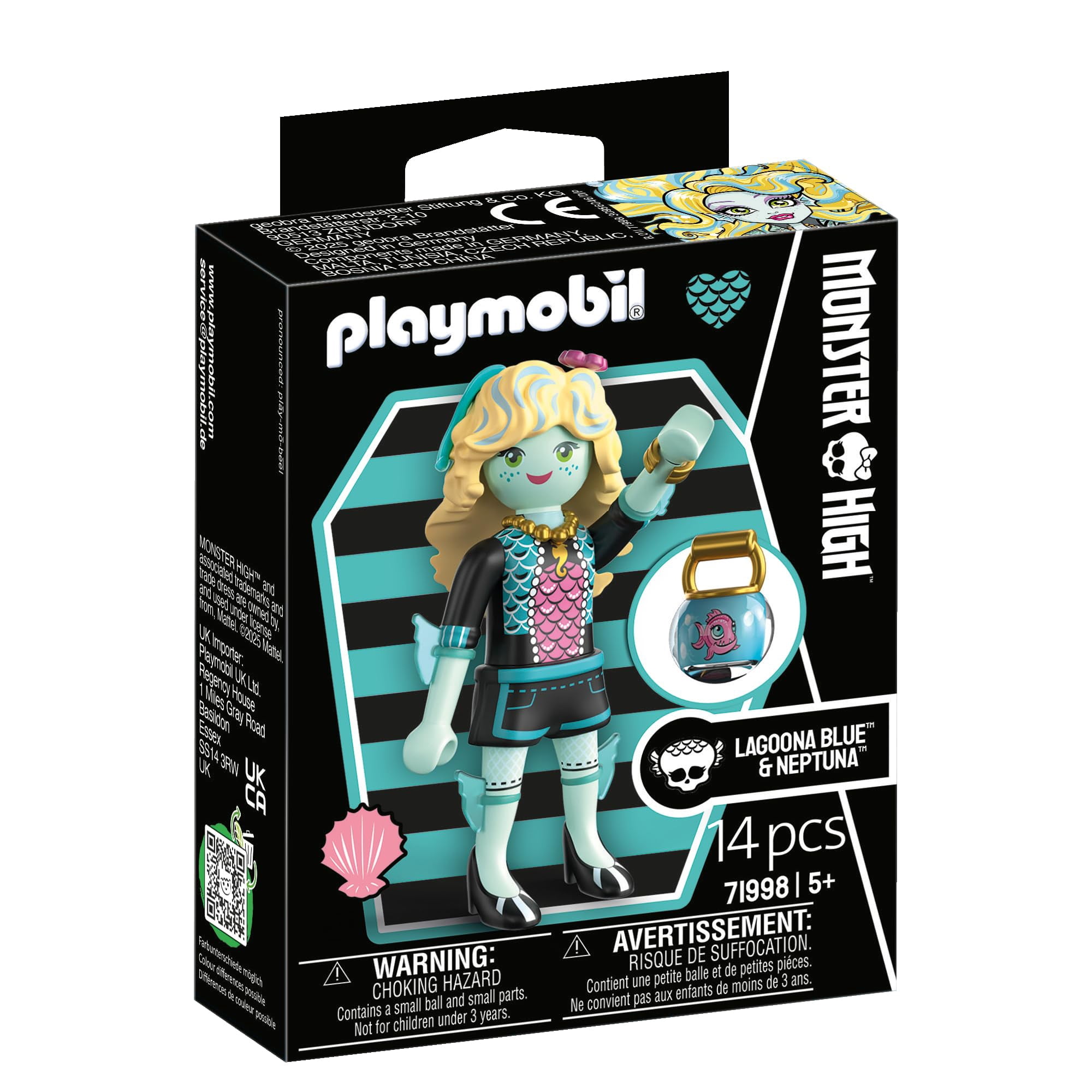 Juguete Playmobil X Monster High Lagoona Blue Con Accesorios