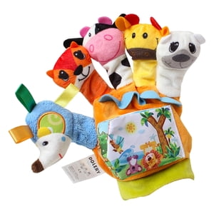 Bothyi - Marioneta De Dedo, Libro De Tela, Juego De Rol Para Preescolar, Aprendizaje Temprano, Niños, Niñas, Mano Izquierda