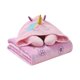 thumbnail image 1 of Set de Almohada de Cuello con Capucha de Animal 3D B Kids y Cobija Rosa, 1 of 9