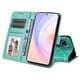 thumbnail image 2 of Funda tipo cartera FOXDOCK para Huawei Nova 9 SE , diseño girasol en relieve, cuero PU, cierre magnético, soporte y tarjetero, 2 of 5