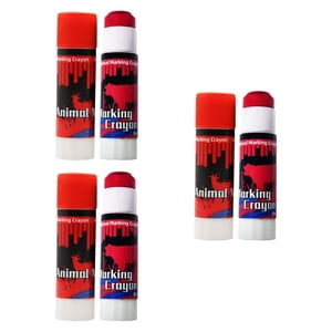 Bothyi - Crayones Marcadores Para Ganado, Marcado De Ovejas, Ganado Seco Y Húmedo, Alta Visibilidad, Rojo, 12 Uds.