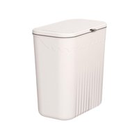 Magideal - Organizadores De Papelera De Cocina Para El Hogar, Papelera Para Ahorrar Espacio Con Tapa, Multifunción, Gran Capacidad, Para Colgar En La Pared , Blanco