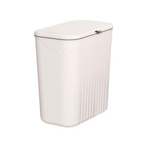 Magideal - Organizadores De Papelera De Cocina Para El Hogar, Papelera Para Ahorrar Espacio Con Tapa, Multifunción, Gran Capacidad, Para Colgar En La Pared , Blanco