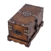 Bothyi - Cofre De Almacenamiento, Contenedor De Recuerdos De Madera Retro Vintage Para Aniversario