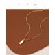 thumbnail image 1 of Collar con Dije de Barra Rectangular Pequeña Chapado en Oro de 18K para Mujer, Cadena Satélite Delicada con Cuentas con Cadena Principal de 40 Cm + Extensor de 5 Cm, Joyería Minimalista para Capas, 1 of 5