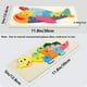 thumbnail image 2 of Rectangle Toddler Puzzle,Wooden Puzzle For Children, Animals Puzzles Dinosaur Crocodile Caterpillar Giraffe,Colorful Wood Numbered Puzzles Baby Infant Kid Preschool Learning Educational Toys, 2 of 5