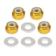 thumbnail image 4 of 8 Tuercas De Bloqueo De Rueda M3 Con Junta Para Wltoys 144001 1:14 RC Off-Road Car Amarillo, 4 of 5