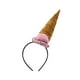 thumbnail image 3 of Diadema en forma de cono de helado Nicky Bigs Novelties de felpa, 18 cm, 3 of 3