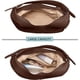 thumbnail image 3 of Cartera de cuero, Café, 3 of 3