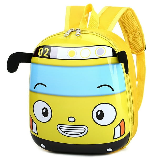 3D Cartoon Bus Daycare Bags Cute Kindergarten Children School Bag Small Travel Backpack for Boys Girls Go for An Outing