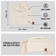 thumbnail image 5 of Gorro ACUSHLA de Lana Merino con Puño Unisex Blanco, 5 of 6