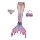 thumbnail image 4 of Traje De Baño Para Niña Colas De Sirena Cosplay Ropa De Baño Para Regalo De Cumpleaños Piscina De Vacaciones Para 130 Cm De Altura B, 4 of 5