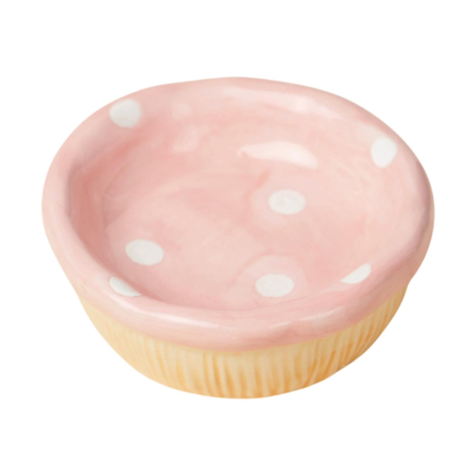 Magideal - Tazón De Comida De Cerámica De Hámster, Recipiente Con Cobín, Tazón De Alimentación, Tazón De Agua De Champiñones, Plato De Alimentación De Animales P Champiñón