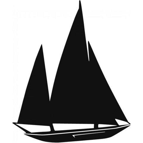 Rienda Libre Graphics - Decomural Sail Boat Simple Yacht Transport Ws-15345