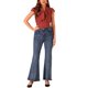 thumbnail image 2 of INSPIRE CHIC Blusa de Mujer para Regreso a Clases Lunares Lazo Cuello Volantes Manga Corta Top para Trabajar XL Rojo, 2 of 5