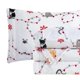 thumbnail image 1 of Juego de sábanas Elegant Comfort de franela de terciopelo Cal King Jingle Cats, 1 of 9
