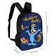 thumbnail image 2 of El Show de Huckleberry Hound-theme Backpack, Campus style schoolbag Bookbag with Adjustable Shoulder Straps And Large Zip Compartment, Unisex Travel Bags., 2 of 6