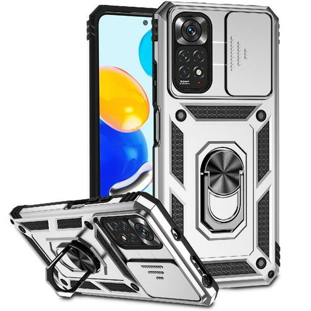 Estuche GANGXUN para Xiaomi Redmi Note 11 4G, soporte giratorio 360°, estilo mecánico y magnético