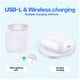 thumbnail image 2 of Estuche de carga inalámbrica para AirPods 1 y 2 con sincronización Bluetooth, 2 of 8