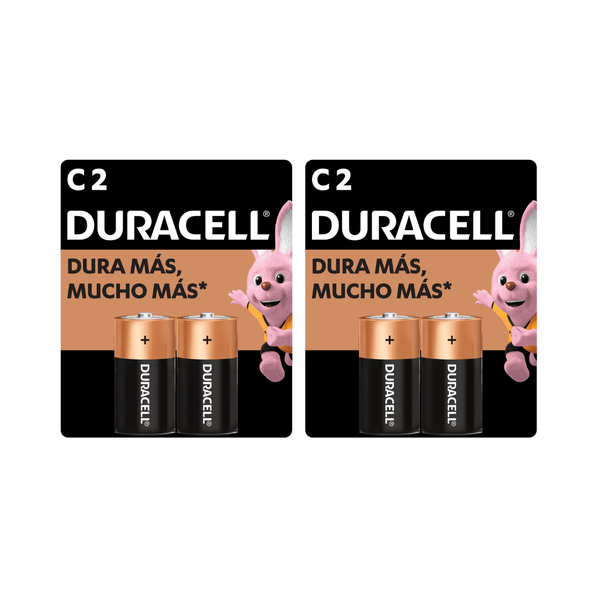 Pila Duracell Tipo C, (4 Pilas, Batería Mediana, Dura Más)