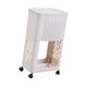 thumbnail image 3 of Cubo De Basura De Cocina Con Soporte De Almacenamiento Para Dormitorio, Lavandería, Sala De Estar, 2 Niveles, 29 Cm X 18 Cm X 48 Cm, 3 of 5