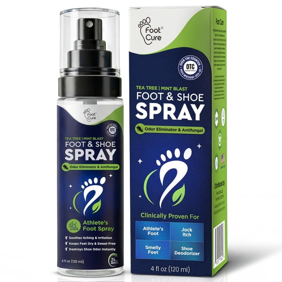 Spray para el mal olor de pies FOOT CURE Tea Tree Mint Blast 120 mL USA