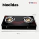 thumbnail image 3 of Cocina Encimera a Gas Licuado Vidrio 2 Platos + KIT de Instalación, 3 of 8
