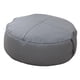 thumbnail image 2 of Puf Redondo Asiento Otomano Piso Suave Reposapiés Para Dormitorio Lavable Gris Oscuro, 2 of 5