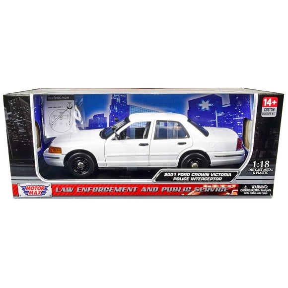 Modelo de coche fundido a presión Motormax 2001 Ford Crown Victoria 1/18