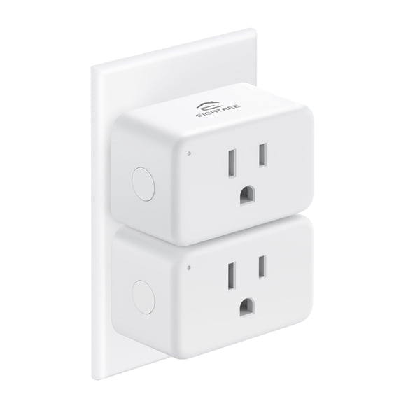 Enchufe inteligente EIGHTREE 15A compatible con Alexa y Google Home, paquete de 2