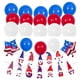thumbnail image 5 of 22 Piezas Decoraciones Patrióticas Estrellas Globos De Papel De Aluminio Bandera Americana Suministros Para Fiestas C Pancarta Enana, 5 of 5