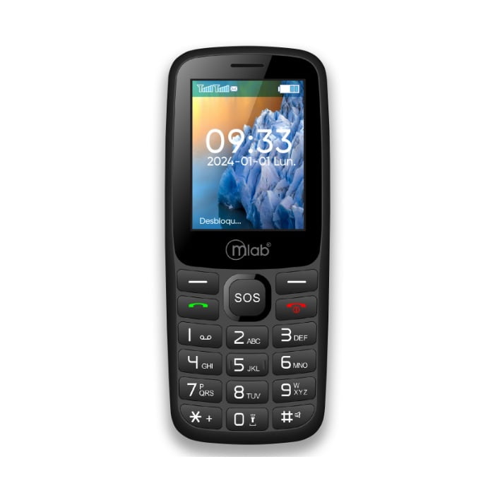 Microlab - Celular Básico Pantalla 2.4" Incluye Sim Card De Regalo