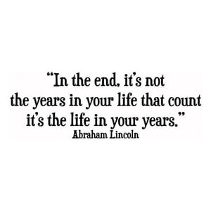 Rienda Libre Graphics - Decomural Life In Your Years Abraham Lincoln Ws-44071