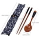 thumbnail image 2 of Elevate Your Kitchen with This Vintage Japanese Tableware Set - Portable Wooden Chopsticks & Spoon with Bag!, 2 of 3