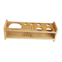 Magideal - Juego De Coctelería, Soporte De Madera Para Barman, Soporte De Almacenamiento De Bambú, Soporte De Exhibición, Coctelera Portátil Para Principiantes