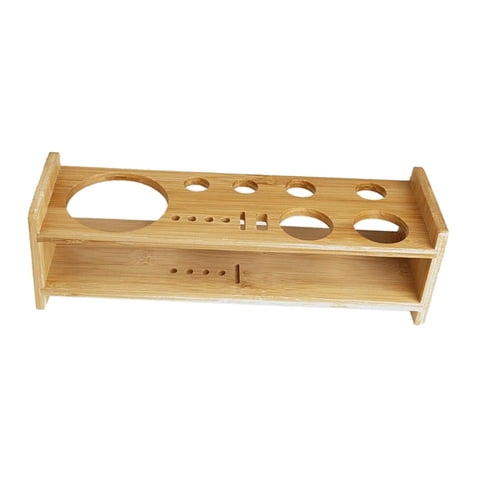 Magideal - Juego De Coctelería, Soporte De Madera Para Barman, Soporte De Almacenamiento De Bambú, Soporte De Exhibición, Coctelera Portátil Para Principiantes