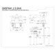 thumbnail image 2 of Grifo de lavabo Kingston Brass GKB7641AX estilo Country cromo de 4 pulgadas, 2 of 2