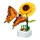 thumbnail image 1 of Caja de música de té con forma de cara de flor, juguete para ensamblar para niños, bloques de construcción, regalo de flores, 1 of 5