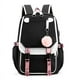 thumbnail image 1 of Large School Bags for Teenage Girls USB Port Canvas Schoolbag Student Book Bag Fashion Black Pink Teen School Backpack, 1 of 3