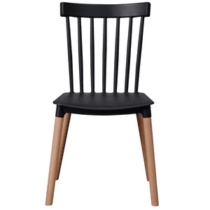 Moboi - Silla Windsor Para Comedor O Terraza Negra
