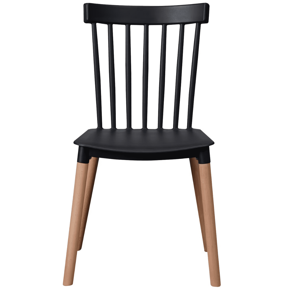 Moboi - Silla Windsor Para Comedor O Terraza Negra