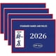 thumbnail image 1 of Tarjetas De Referencia 2026 Reglas Y Manos De Mahjong X4 Azul, 1 of 3
