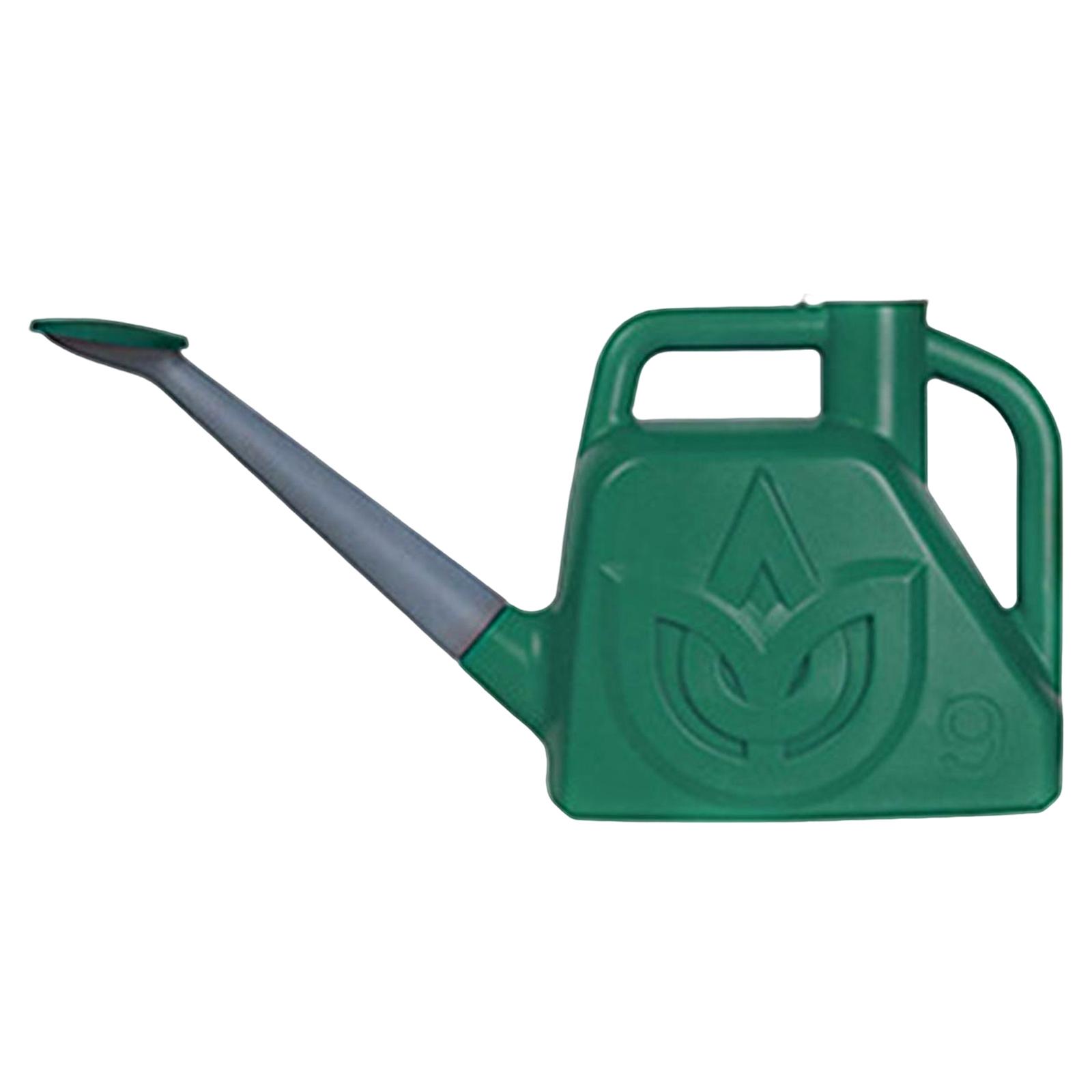 Magideal - Regadera De Gran Capacidad Con Cabezal Rociador Largo Regadera De Plástico Para Jardín Plantas De Interior Al Aire Libre Invernadero Flor Vegetal , Verde 9L