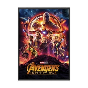 Creango - Cuadro Poster Enmarcado Avengers Infinity War Decorativo