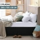 thumbnail image 2 of Faldon Cama 2 Plazas Negro Liso Elasticados Premium Aura Zeus, 2 of 8